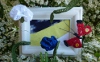 Quadro 3D con fiori e farfalla all'uncinetto